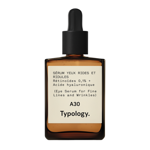 Sérum Yeux Rides et Ridules A30
Rétinoïdes 0,1% + Acide hyaluronique