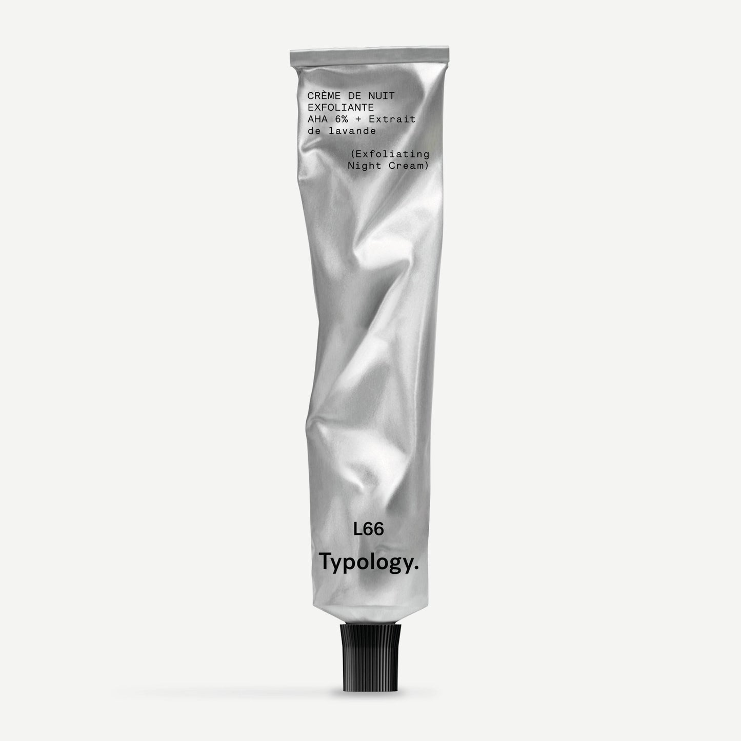 Crème de Nuit Exfoliante L66
AHA 6 % + Extrait de lavande